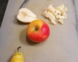 Une image de l'étape 3 de Aumônière de crêpe pomme 🍎 poire 🍐 chocolat 🍫.