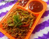 A picture of step 9 of Batri veg chinise poha.