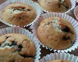A picture of step 8 of Vickys Chocolate Chip Banana Muffins, GF DF EF SF NF.