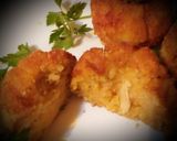 A picture of step 3 of Potato croquettes stuffed with cheese and pumpkin seeds.