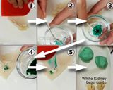 A picture of step 8 of Nerikiri Wagashi: "紫陽花  Ajisai (Hydrangea)".