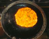 A picture of step 2 of Beetroot suji oats chilla.