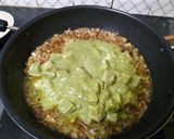 A picture of step 4 of Paneer Makhmali.
