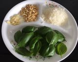 A picture of step 1 of Basil Pesto.