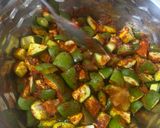 A picture of step 3 of Raw mango pickle.