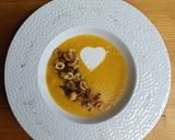 Une image de l'étape 4 de 🍂 Velouté Potiron lait de coco et son croustillant châtaigne noisette.