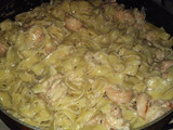 Pasta Alfredo con Camarones