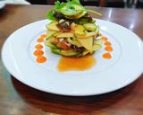 Hình bước làm 5 của món Gỏi xoài bao tử cá chiên