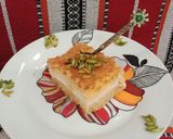 Foto langkah ke 6 dari resep Basbousa / Namoura Cake with Filling Cream.