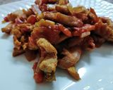 A picture of step 5 of Easy 3 ingredient chicken strips.