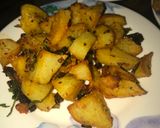 A picture of step 3 of Vrat ke aloo.