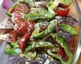 Lecsós 🐟🎏🐟hal-filé🌶️🍅🫑🧅🧄🥗 recept fázis 4 fotója