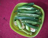करारी भिंडी (karari bhindi recipe in Hindi) रेसिपी चरण 1 फोटो