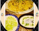 A picture of step 1 of Biryani raita salad weekend menu.