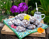 Foto del paso 4 de la receta: Galletitas craqueladas de mantequilla de maní y chocolate💜