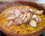 Foto del paso 7 de la receta: Arroz meloso de pulpo y gambones al ajillo