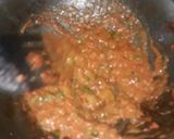 A picture of step 3 of Red sauce pasta.