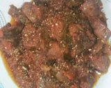 A picture of step 6 of Bhuni hoe masala kaleji Eid special.