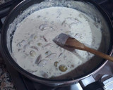 Foto del paso 15 de la receta: Espaguetis con nata, champiñones y boquerones marinados
