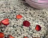 A picture of step 5 of Jhat pat Strawberry cheese cream dessert Ramdan special.