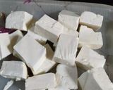 A picture of step 1 of Kadai Paneer.