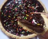 Foto langkah ke 5 dari resep Pie Susu Teflon Rasa Cokelat.