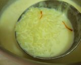 A picture of step 5 of Keshari KHEER with Date Palm Jaggery.