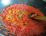 A picture of step 4 of Bengali style tamatar ki chutney.