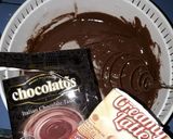 Foto langkah ke 1 dari resep Brownis kukus chocolatos ekonomis.