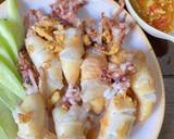 หมึกไข่แดดเดียว วิธีทำสูตร 4 รูป