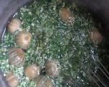 A picture of step 5 of Okro and stew.