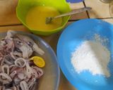 Foto langkah ke 4 dari resep Calamari Ring (Cumi Goreng Tepung).