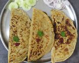 A picture of step 5 of Roti Sandwich.