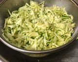 A picture of step 1 of Squash patties.