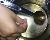 A picture of step 5 of Rava Jalebi.