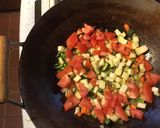 A picture of step 3 of California Farm Chicken Liver Fried Rice.