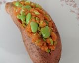 Foto del paso 10 de la receta: Boniatos rellenos de edamame con salsa de queso feta