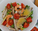 Foto del paso 4 de la receta: Ensalada caballa con langostinos y mahonesa