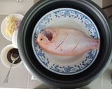 Hình bước làm 2 của món Cá điêu hồng hấp gừng
