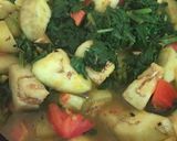 A picture of step 3 of Mix veg. Palak.