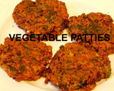 A picture of step 1 of Veggie Patties with red cabbage, beet root, red onions and bell pepper.