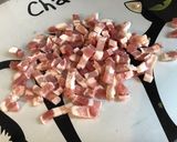 Une image de l'étape 3 de Gratin de céleri branche aux lardons,emmental et radis multicolores.