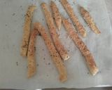 Foto del paso 2 de la receta Palitos de hojaldre y queso. Aprovecha recortes de hojaldre
