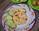 Foto langkah ke 7 dari resep Nasi Goreng Pelangi.