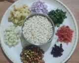 A picture of step 1 of Corn Bhel.