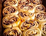 A picture of step 5 of Chocolate Raisin Chelsea Buns.