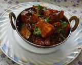 A picture of step 9 of Vidarbha Nagpuri style lagnachi pang titla special gud methi amba.
