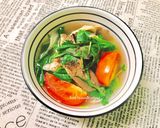 Hình bước làm 4 của món Canh Tim Bò Nấu Rau Cần