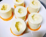 Hình bước làm 1 của món Đậu Hủ Trứng Hấp Tôm