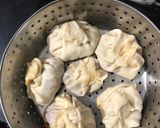 A picture of step 2 of Momos (raw papaya filling).
